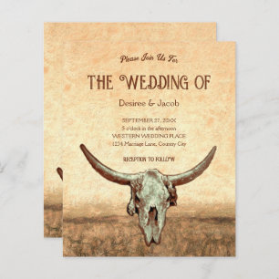 Budget Western Rustic Country Bull Skull