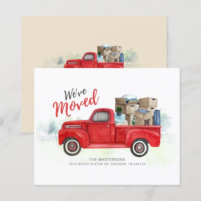 Budget We've Moved Address Moving Announcement (Front/Back)
