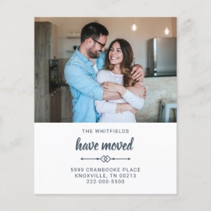 Budget We've Moved Address Photo Moving Card