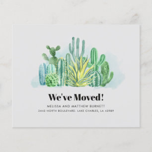 Budget We've Moved Botanical Moving Announcement Flyer