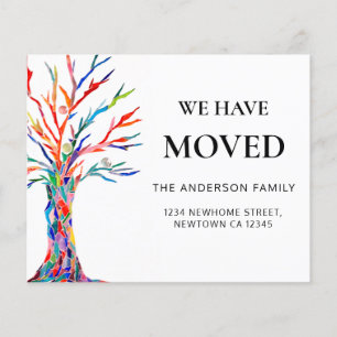 Budget We've Moved Colourful Moving Announcement