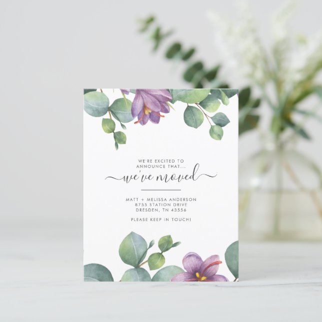 Budget Weve Moved Green Purple Eucalyptus Moving (Standing Front)