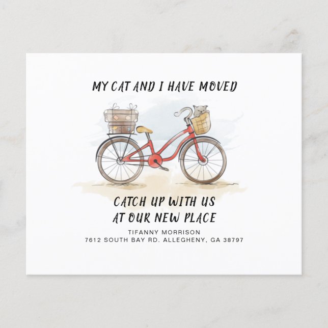 Budget We've Moved New Address Moving Announcement (Front)