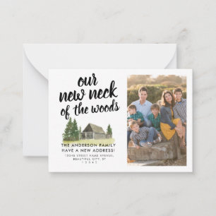 Budget We've Moved New Neck Woods Photo Moving Card