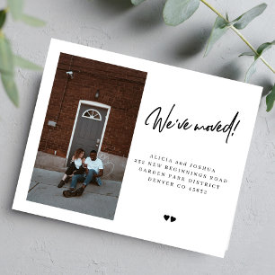 Budget we've moved photo moving announcement