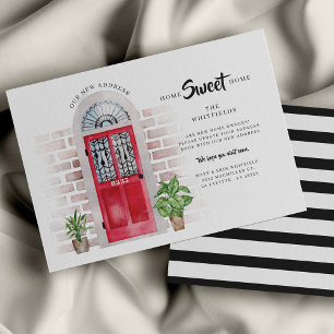 Budget We've Moved Watercolor Moving Announcement