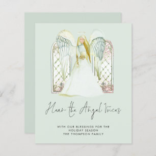 Budget Whimsical Angel Nativity Holiday Card