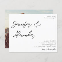 Budget White Calligraphy Photo Wedding V2