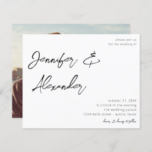 Budget White Calligraphy Photo Wedding V2
