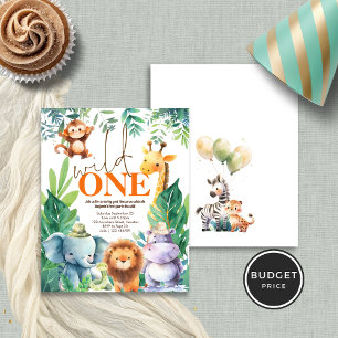 Budget Wild One Jungle Animals 1st Birthday Party