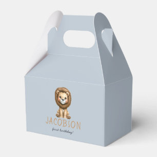 Budget Wild One Safari Animals Boy Birthday Party Favour Box