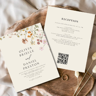 Budget Wildflower All in One QR Code Wedding