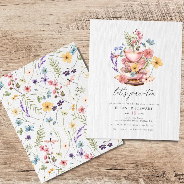 Budget Wildflower Bridal Tea Party Invitation (Creator Uploaded)