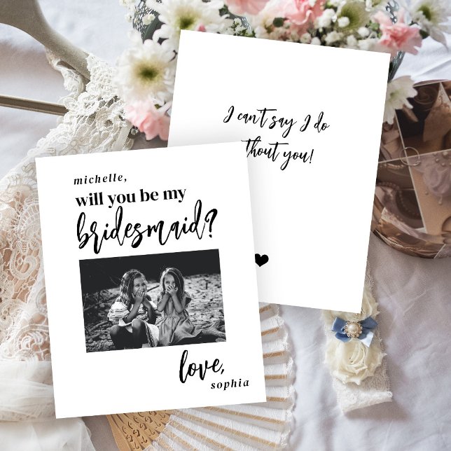 Budget will you be my bridesmaid photo proposal (Creator Uploaded)