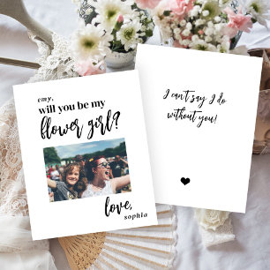 Budget will you be my flower girl photo proposal