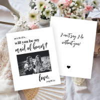 Budget will you be my maid of honour photo proposa