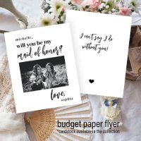 Budget will you be my maid of honour photo proposa