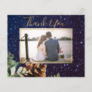 BUDGET Winter Eucalyptus Pine Cones Wedding Flyer