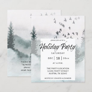 Budget Winter Tree Rustic Holiday Party