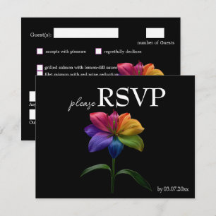 🌈 Budget with menu RSVP Technicolor Love