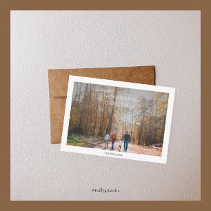 budget wonderful christmas one photo christmas  card