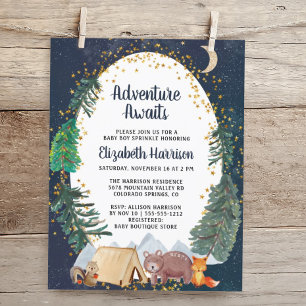 Budget Woodland Animals Night Sky Baby Sprinkle