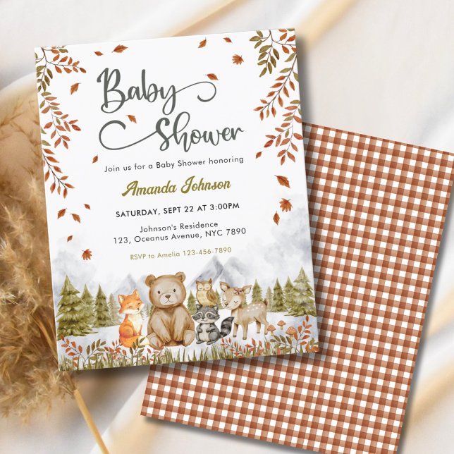 Budget Woodland Cute Animals Baby Shower (Creator Uploaded)
