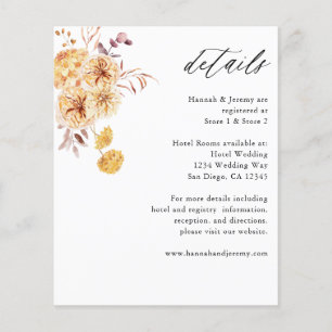 Budget Yellow Golden Floral Details Flyer