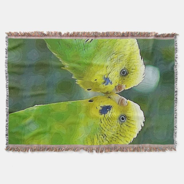 Budgie_2015_0604 Throw Blanket (Front)