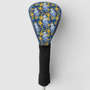 Budgie And Wattle Pattern  Golf Head Cover