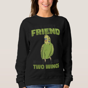 Budgie Best Friend Bird Owner Birding Birdwatching Sweatshirt