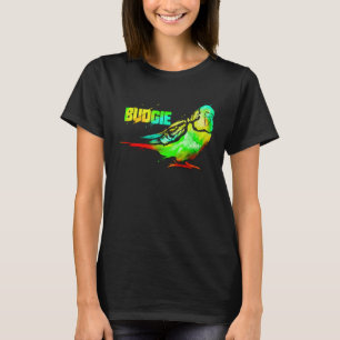 Budgie Bird Colour Artwork Budgerigar Parakeet T-Shirt