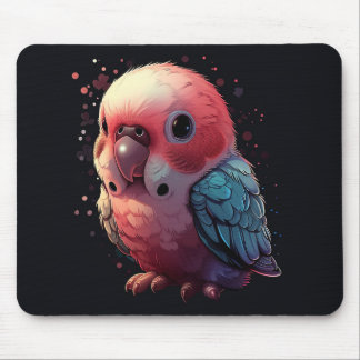 Budgie Bliss In Kawaii Style Mousepad