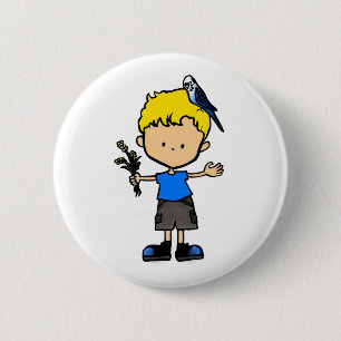 Budgie Boy #3 Button (BU11-3b2)