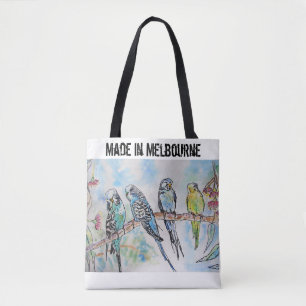 Budgie Budgerigar Bird Made In Melbourne Birds Tote Bag
