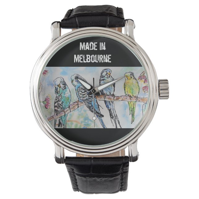 Budgie Budgerigar Bird Made In Melbourne Birds Watch (Front)