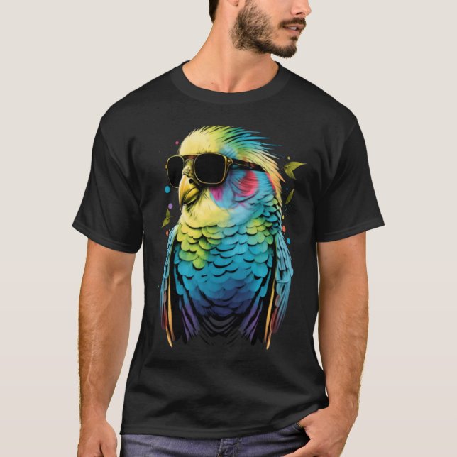 Budgie Budgerigar Parakeet Bird  6 T-Shirt (Front)