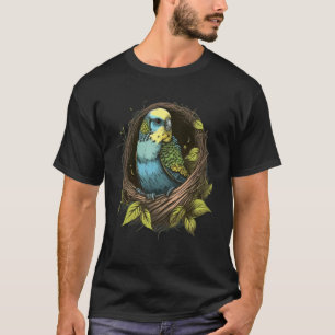 Budgie Budgerigar Parakeet Bird Nest T-Shirt