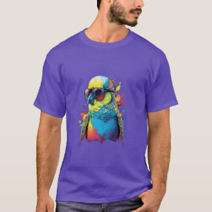 Budgie Budgerigar Parakeet Bird retro T-Shirt