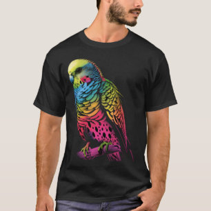 Budgie Budgerigar Parakeet Pet Bird Owner Pop 2 T-Shirt
