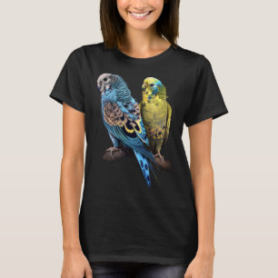 Budgie Budgies Budgerigar Parakeet Birds Birdwatch T-Shirt