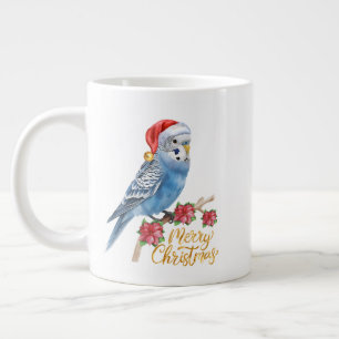 Budgie Christmas Large Coffee Mug