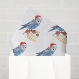 Budgie Christmas  Tissue Paper