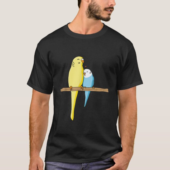 Budgie Cute Parrot Parakeet Familiy for Bird Breed T-Shirt (Front)