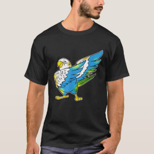 Budgie Dabbing Graphic Pet Bird Parakeet Budgeriga T-Shirt
