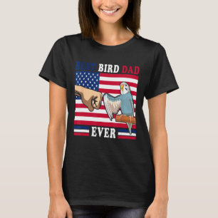 Budgie Dad Bird Father Animal Enthusiast Bird Guy T-Shirt