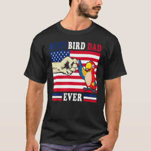 Budgie Dad Bird  Father Animal Enthusiast Bird Guy T-Shirt