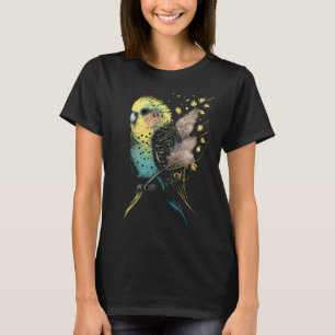 Budgie Dandelion Flower Budgerigar Parakeet Bird T-Shirt