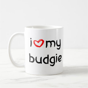 budgie heart coffee mug