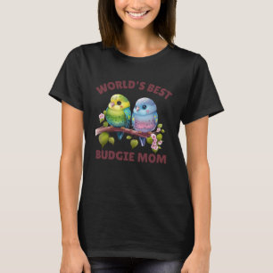 Budgie Mum Budgerigar Parakeet Bird 35 T-Shirt